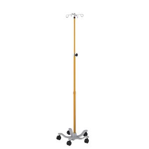 IV pole on casters