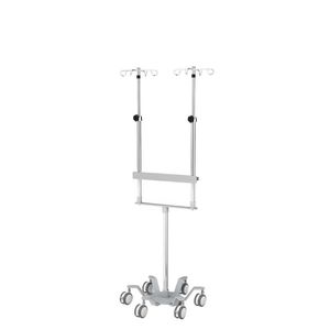 IV pole on casters
