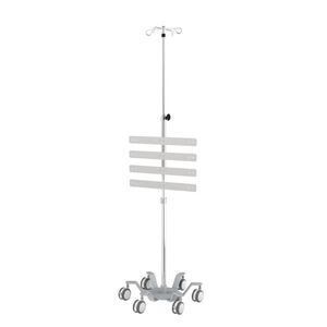 IV pole on casters
