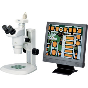 laboratory stereo microscope / digital / trinocular / zoom