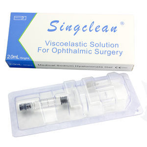 ophthalmic viscoelastic solution injection syringe