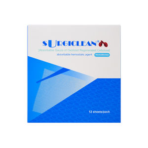 knitted strip hemostatic agent