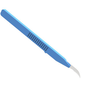 scalpel with non-slip handle
