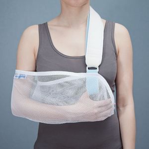 arm sling with waist support strap