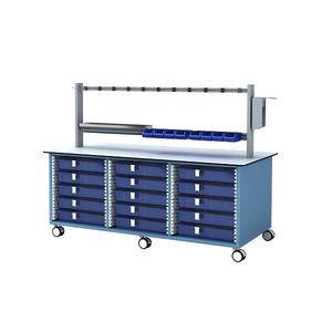 treatment trolley / for general purpose / for medicine / with shelf