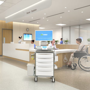 medicine distribution computer cart
