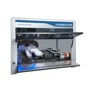 blood bank sample preparation system / for hematology / automatic / fractionation