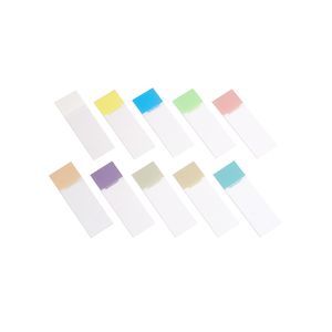microscope slide with color coat 1