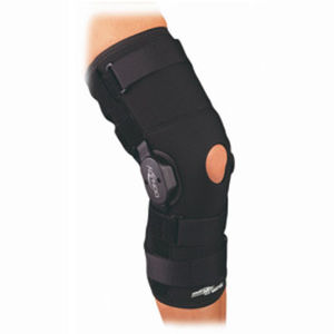 knee orthosis / knee ligament stabilization / open knee / articulated