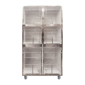 6-compartment veterinary cage