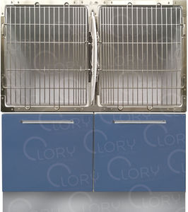 2-compartment veterinary cage 1