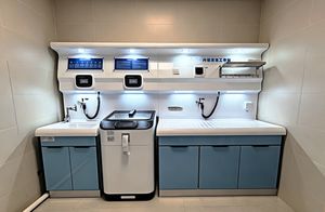 decontamination station for the medical sector