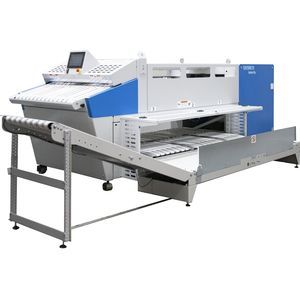 sheet folder with stacking system