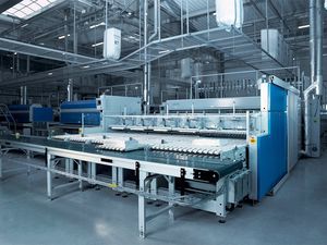sheet folder with stacking system