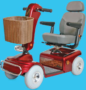 4-wheel electric scooter / bariatric / with basket
