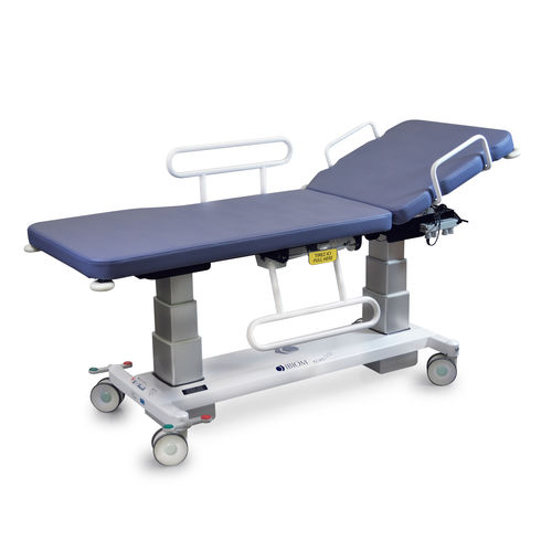 Ultrasound imaging treatment table - ECHO-FLEX 5002  - IBIOM Instruments - electric / height-adjustable / with adjustable backrest