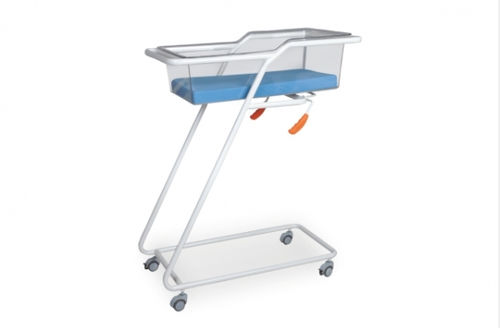 Reverse Trendelenburg hospital bassinet - PLUS BK-01 / BK-01 - Medikal 2000 - on casters / transparent