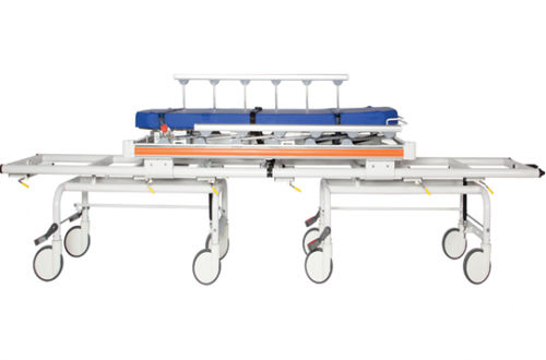 Transfer stretcher trolley - T500S / M2 T500S - Medikal 2000 - pneumatic / Trendelenburg / with adjustable backrest
