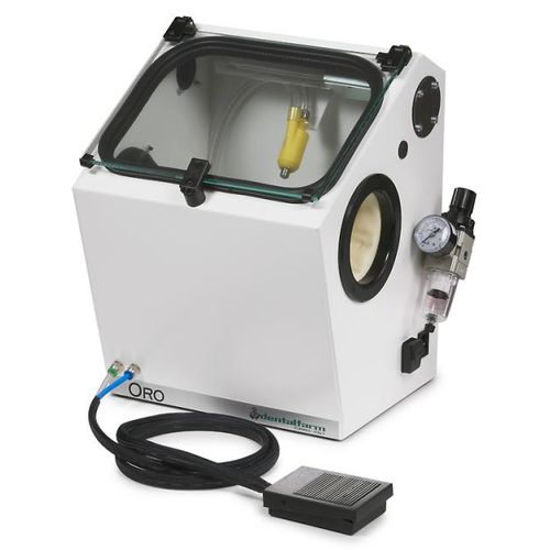 Manual sandblaster - ORO PLUS - Dentalfarm Srl - foot-operated / 1-tank