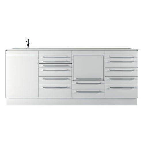 Storage cabinet - PURAStudio - LORAN - laboratory / with drawer / with sink
