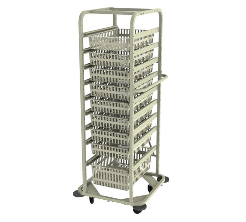 Transport trolley - CRT-150-OP-1 - Pegasus Medical Concepts - with shelf / open-structure