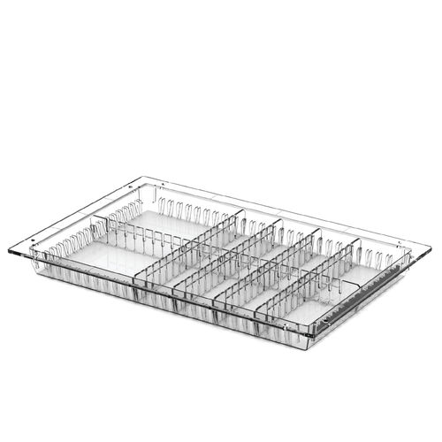 Medical tray - 5X40X60cm Clear Tray - Pegasus Medical Concepts - polycarbonate / modular