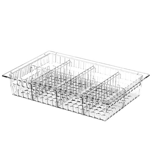 Polycarbonate basket - Clear Basket - 10X40X60 cm - Pegasus Medical Concepts - modular