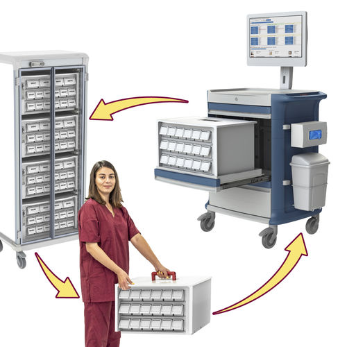 Hospital trolley - Med POLY  - Pegasus Medical Concepts - for veterinary clinics / for general purposes / for medicine