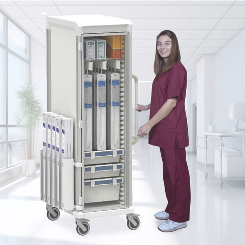 Medical cart - Cath &amp; Supply - Pegasus Medical Concepts - for sterile materials / endoscopy / transport