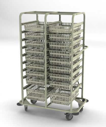 Transport trolley - CRT-150-OP-2 - Pegasus Medical Concepts - with shelf / open-structure