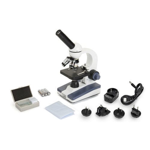 Compound microscope - LABS CM400C - Celestron - laboratory / monocular ...