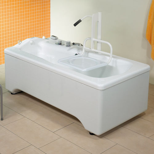 Electric medical bathtub - Samarit - Trautwein - with lift seat ...