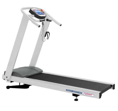 Treadmill ergometer with handrails - EP-RR series - LUMED - with harness system / with incline / adult