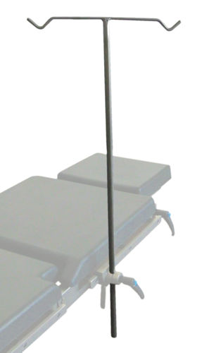 Table-mounted IV pole - A16/A - Nuova BN - 2-hook / for beds / for operating tables