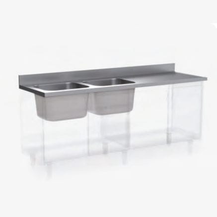 Medical sink - 510 series - Nuova BN - laboratory / 2-station / metal