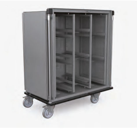 Hospital cabinet - 204XD2 series - Nuova BN - on casters / stainless steel / gray