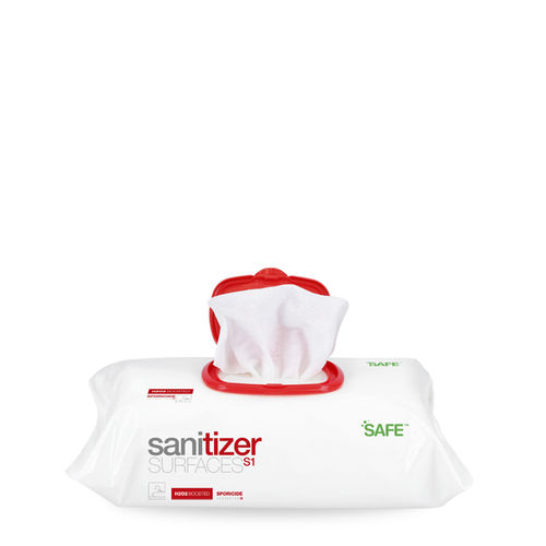 Floors ans surface cleansing wipes - 132094 - Saniswiss - pack of 100