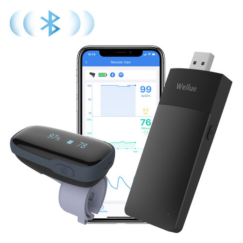 Wireless pulse CO-oximeter - Oxylink remote - Viatom by Lepu