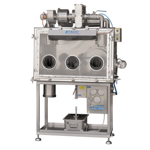 Laboratory glove box - ITECO Engineering Italy - floor-standing / stainless steel