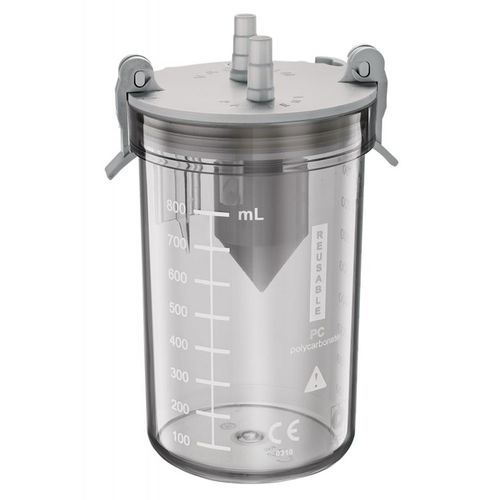 Body fluids suction jar - GSHEPC-PS - G. SAMARAS SA - Medical Gas Solutions - polysulfone / autoclavable