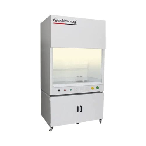 Laboratory fume hood - EM 901 - Elektro-mag - floor-standing / on casters / laminar flow