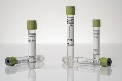 Blood glucose analysis collection tube - FG1202 - OÜ InterVacTechnology - cylindrical / with anticoagulant