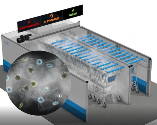 Decontamination machine for the pharmaceutical industry - CADDY - Lapauw - for cleanrooms