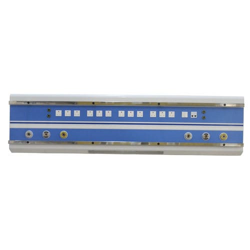 Wall-mounted bed head unit - SM-I-CARE-HD - Schönn Medizintechnik - horizontal / for intensive care service / with light