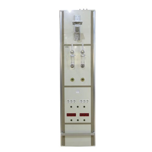 Wall-mounted bed head unit - Schönn Medizintechnik - vertical / for intensive care service / with light