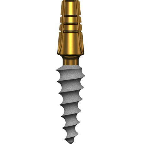 Conical dental implant - Compressive - TRATE AG - titanium / external / one-piece