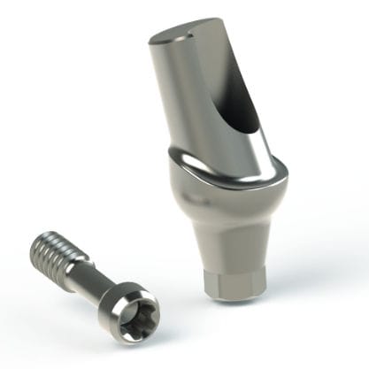 Titanium implant abutment - DENTEO - BIOTECH DENTAL - internal hexagon / angulated