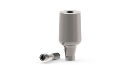 Titanium implant abutment - DENTEO - BIOTECH DENTAL - external / straight