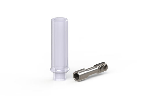 Calcinable implant abutment - DENTEO - BIOTECH DENTAL - external / straight