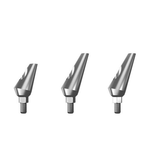 Titanium implant abutment - ABT series - Ditron Dental - internal hexagon / angulated / screw